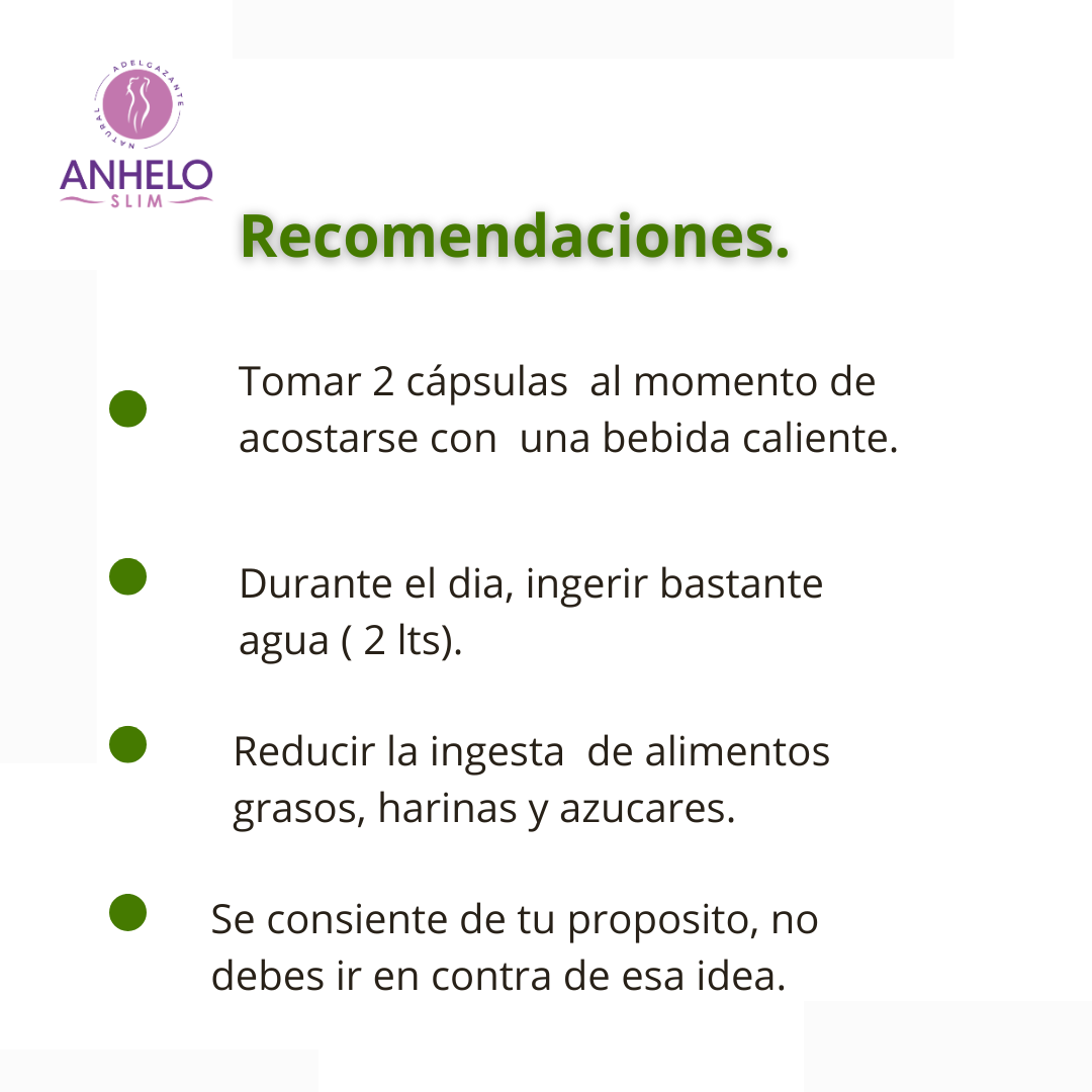 Adelgazante 100% natural ANHELO SLIM